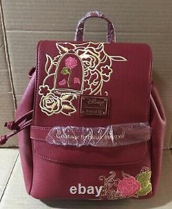 Loungefly Mini Backpack Beauty And The Beast Red Brand New With Tags Rare