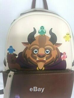 Loungfly Beauty & the Beast Disney Chibi Mini Backpack Crossbody