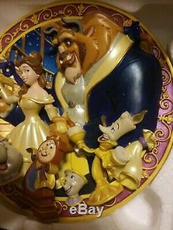 MINT Disney Beauty and the Beast An Enchanted Evening Relief 3D Plate