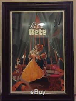 Martin Ansin Beauty and the Beast Variant MONDO Screen Print Poster Disney RARE