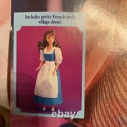 Mattel Disney Classic Beauty and the Beast Belle & Beast. Gown. VTG. NRFB