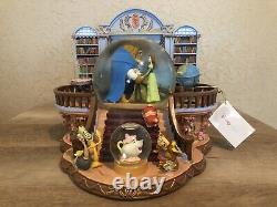Mint! Disney Beauty and the Beast Library Music Snowglobe with Blower 1991