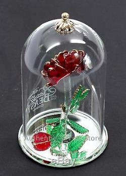 NEW Disney Arribas Brothers Beauty & the Beast Enchanted Rose 5.5 Glass Dome