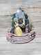 NEW Disney Beauty And Beast Glass Dome Castle Figurine Belle Maurice