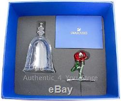NEW Disney Beauty & the Beast Enchanted Rose Swarovski LE 350 Glass Figurine NIB