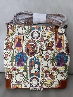 NEW Disney Dooney & Bourke Beauty and the Beast Letter Carrier Crossbody Bag NWT