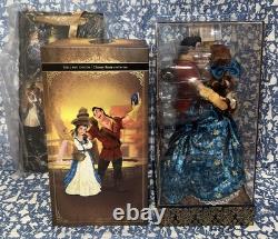 NEW Disney Fairytale Designer Beauty and the Beast Belle & Gaston Doll Set RARE
