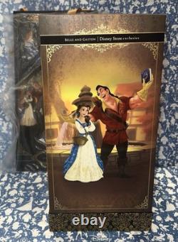 NEW Disney Fairytale Designer Beauty and the Beast Belle & Gaston Doll Set RARE