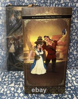 NEW Disney Fairytale Designer Beauty and the Beast Belle & Gaston Doll Set RARE