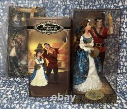 NEW Disney Fairytale Designer Beauty and the Beast Belle & Gaston Doll Set RARE