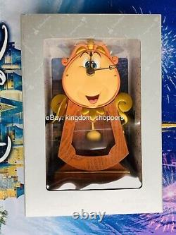 NEW Disney Parks Beauty and the Beast Cogsworth Clock 10 Working Clock Figurine