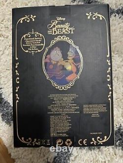 NEW Disney Parks Beauty and the Beast Cogsworth Clock 10 Working Clock Figurine
