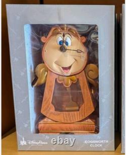 NEW Disney Parks Beauty and the Beast Cogsworth Clock 10 Working Clock Figurine