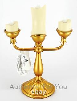 NEW Disney Parks LUMIERE from Beauty and the Beast LIGHT-UP Candlestick Figurine