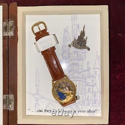 NEW-Disney Watch & PIN Beauty & the Beast Limited Edition Fairy Tale Collection