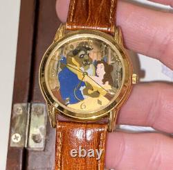 NEW-Disney Watch & PIN Beauty & the Beast Limited Edition Fairy Tale Collection