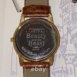 NEW-Disney Watch & PIN Beauty & the Beast Limited Edition Fairy Tale Collection