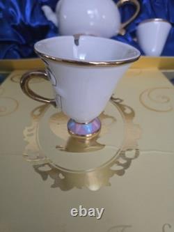 NEW! EXCLUSIVE! Disney limited edition Beauty & the BeastMrsPOTTS TEA SET24Kgold