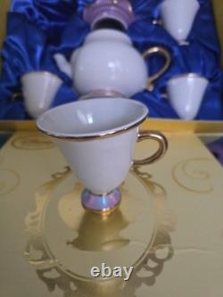NEW! EXCLUSIVE! Disney limited edition Beauty & the BeastMrsPOTTS TEA SET24Kgold