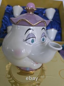NEW! EXCLUSIVE! Disney limited edition Beauty & the BeastMrsPOTTS TEA SET24Kgold