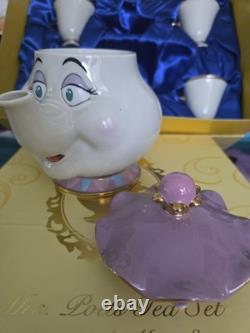 NEW! EXCLUSIVE! Disney limited edition Beauty & the BeastMrsPOTTS TEA SET24Kgold