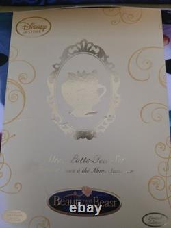 NEW! EXCLUSIVE! Disney limited edition Beauty & the BeastMrsPOTTS TEA SET24Kgold