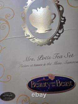 NEW! EXCLUSIVE! Disney limited edition Beauty & the BeastMrsPOTTS TEA SET24Kgold