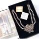 NEW Heidi Daus Disney Beauty And The Beast Necklace Pearl Roses