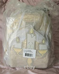 NEW Loungefly Disney Beauty and the Beast Lumiere Sequin Mini Backpack NWT
