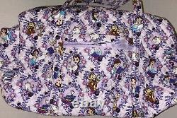 NEW Vera Bradley DISNEY Large Travel Duffel Bag Belle Floral Beauty & Beast