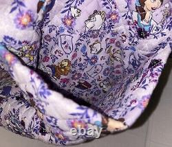 NEW Vera Bradley DISNEY Large Travel Duffel Bag Belle Floral Beauty & Beast