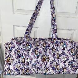 NEW Vera Bradley Large Travel Duffel Disney Belle Floral Beauty And The Beast