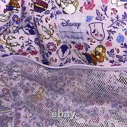NEW Vera Bradley Large Travel Duffel Disney Belle Floral Beauty And The Beast
