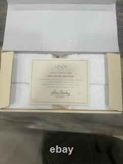 NIB Disney Lenox Mrs. Potts & Chip Figurines Beauty and the Beast Collectible