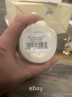 NIB Disney Lenox Mrs. Potts & Chip Figurines Beauty and the Beast Collectible