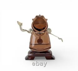 NIB SWAROVSKI Crystal Disney Beauty And The Beast Cogsworth Figurine 5714739
