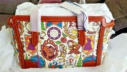 NWT Dooney & Bourke Disney Beauty and the Beast Small Shopper Purse Tote Bag
