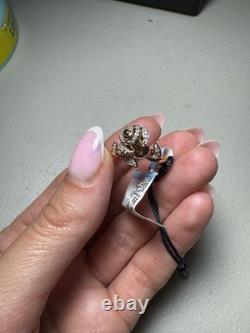 NWT Enchanted Disney Beauty and the Beast Belle Diamond Rose Ring size 7