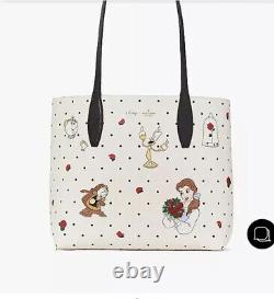NWT FACTORY SEALED Kate Spade Novelty Disney Beauty & The Beast Reversible Tote