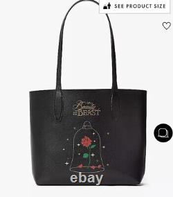NWT FACTORY SEALED Kate Spade Novelty Disney Beauty & The Beast Reversible Tote