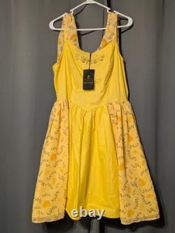 NWT Her Universe Disney Beauty & Beast Belle Cosplay Sleeveless Dress XL Rare