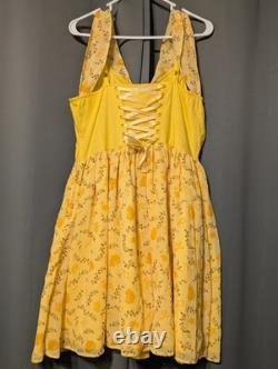 NWT Her Universe Disney Beauty & Beast Belle Cosplay Sleeveless Dress XL Rare