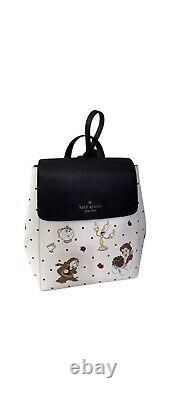 NWT Kate Spade X Disney Beauty and the Beast flap backpack Cream Multi