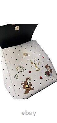 NWT Kate Spade X Disney Beauty and the Beast flap backpack Cream Multi