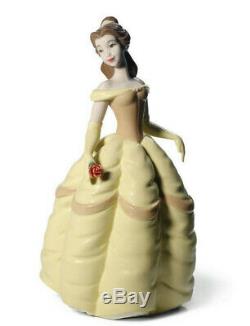 Nao By Lladro #1708 Belle Brand Nib Disney Beauty And The Beast Rose Save$$ F/sh