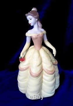 Nao By Lladro #1708 Belle Brand Nib Disney Beauty And The Beast Rose Save$$ F/sh