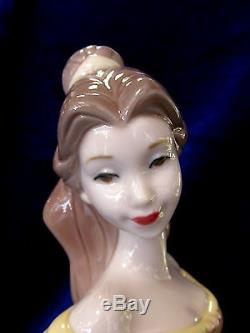 Nao By Lladro #1708 Belle Brand Nib Disney Beauty And The Beast Rose Save$$ F/sh