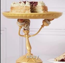 New Box Disney Store Beauty And The Beast Lumiere Cake Dessert Serving Tray