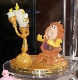 New Disney Parks Arribas Lumiere & Cogsworth Enamel Figure! Beauty & The Beast