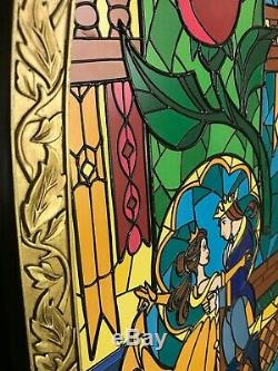 New, Disney Parks Beauty & The Beast Stained Glass Window Frame